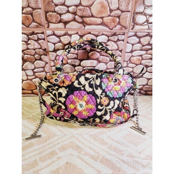 Vera Bradley Satchel With Detachable Shoulder Strap - Suzani Print #A48 - Picture 1 of 11